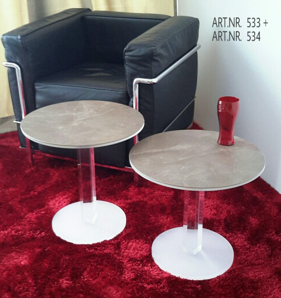 Acryl-Beistelltisch "Tondo"